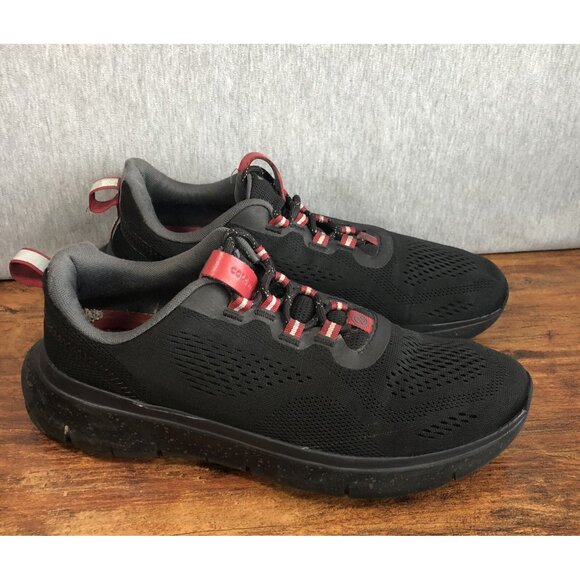 Cole Haan Zerogrand Journey Shoes Mens Size 10.5 Black Knit Runner‎ Lace Up - Picture 1 of 9